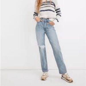 Madewell The Perfect Vintage Straight Jean in Reinhart Wash Size 29